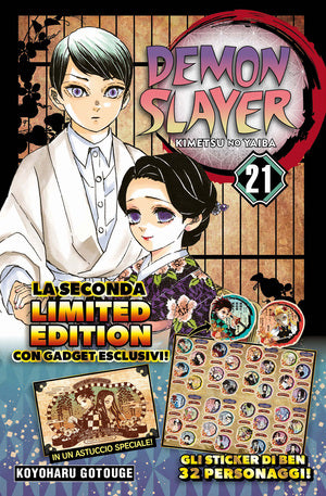 DEMON SLAYER - KIMETSU NO YAIBA 21 CON STICKER