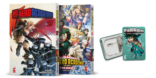 MY HERO ACADEMIA PACK (27 + ANIME COMICS + SPILLA)