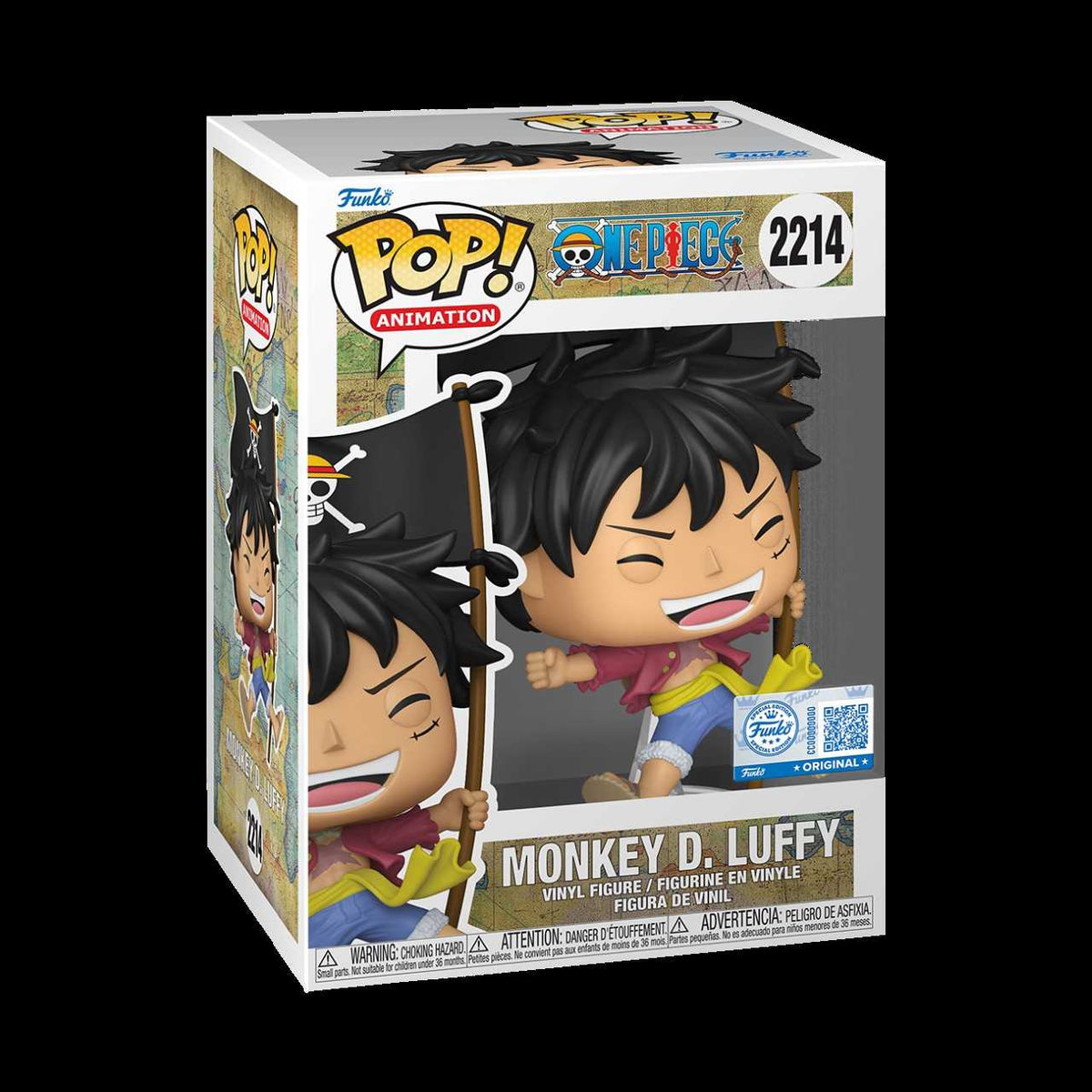 ONE PIECE LUFFY W/FLAG POP FIGURE  